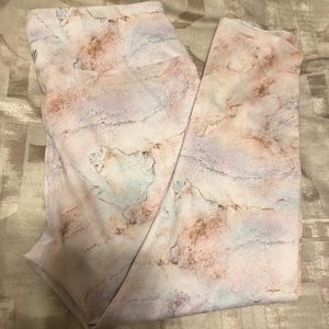 Forever 21 pastel marble leggings